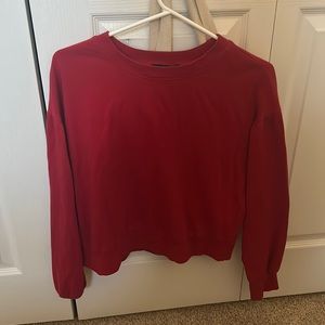 red crew neck